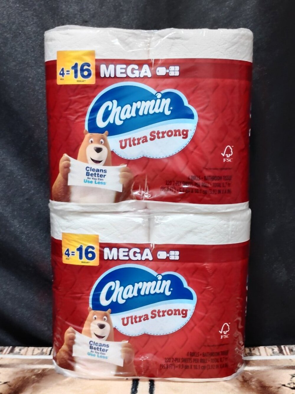 Charmin Ultra Strong Toilet Paper 4 Mega Rolls Each